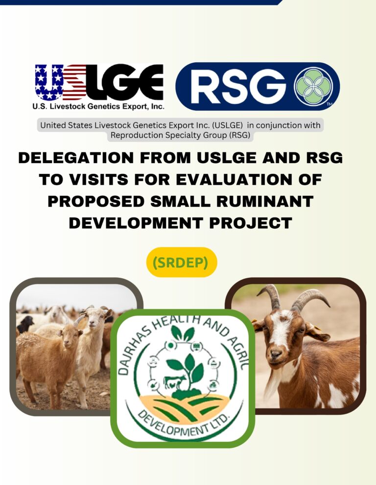 Delegation From USLGE and RSG To Visit Dajrhas and Plateau State for Evaluation of Proposed Small Ruminant Development Enhancement Project (SRDEP)